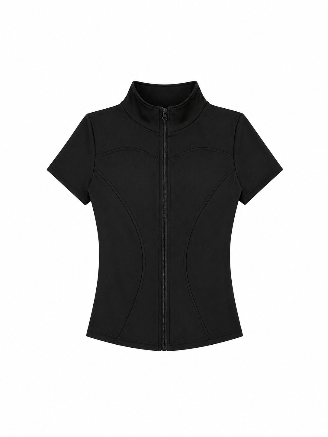 AIR ZIP-UP BLACK — AÉRIA 집업 상품 사진