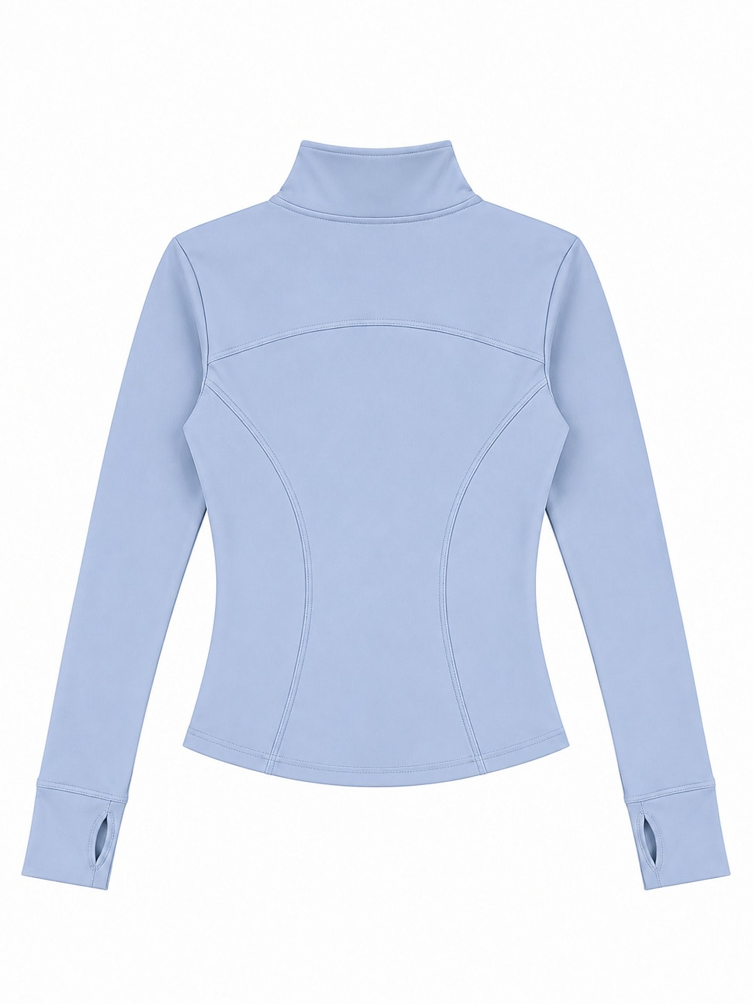 LONG AIR ZIP-UP ICE BLUE — AÉRIA 롱 집업 상품 사진