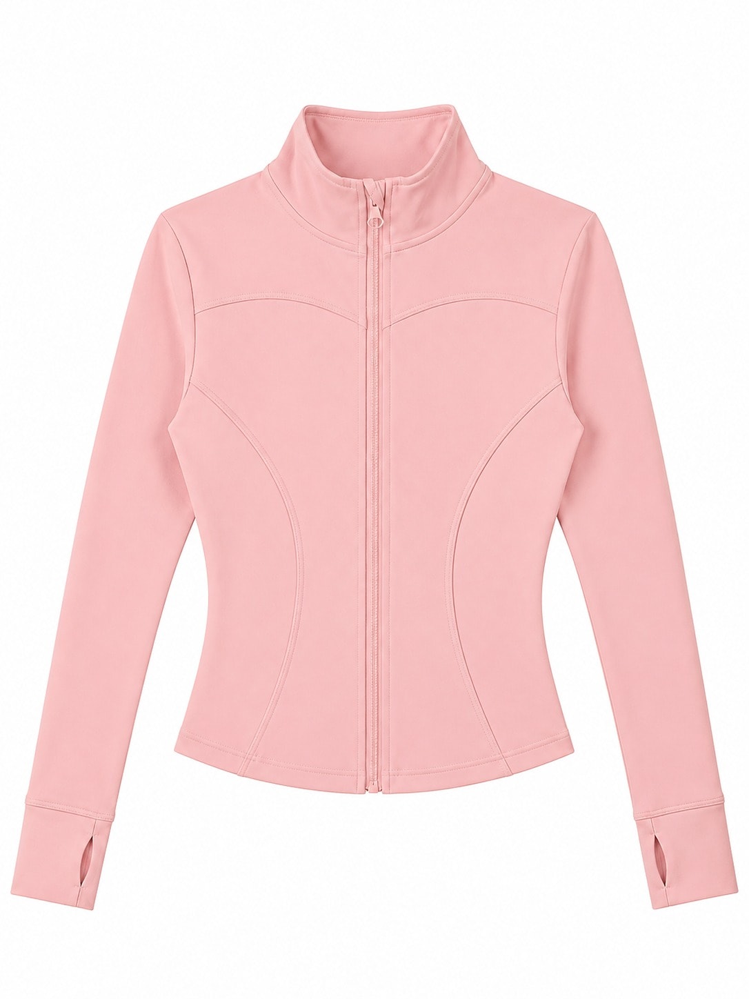 LONG AIR ZIP-UP PINK — AÉRIA 롱 집업 상품 사진